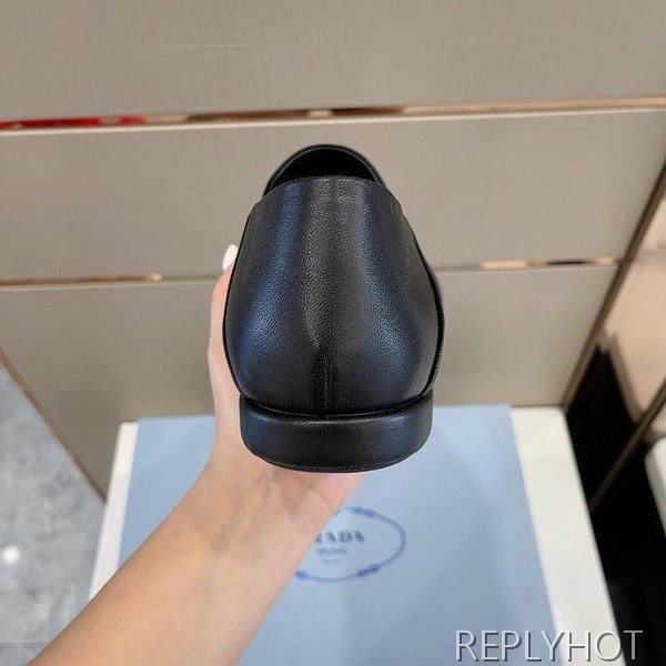 프라다 2023 스틸 사피아노 와펜 스트랩 페니 로퍼 구두 신발