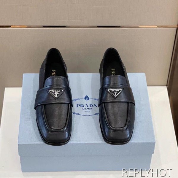 프라다 2023 스틸 사피아노 와펜 스트랩 페니 로퍼 구두 신발
