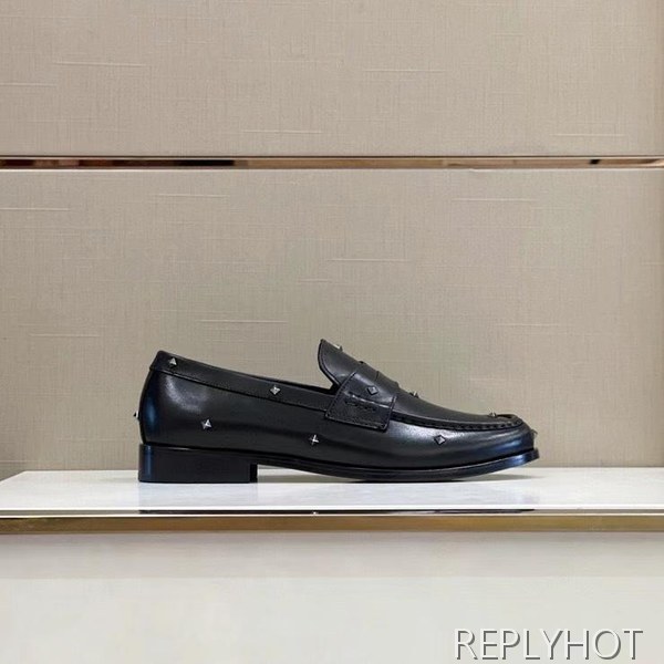 발렌티노 2023 락스터드 와펜 페니 로퍼 구두