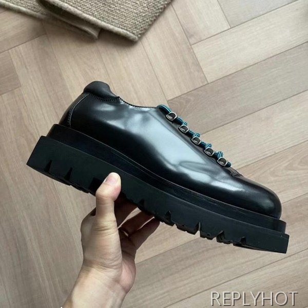 보테가베네타 2023 러그 하이킹 레이스업 슈즈 스니커즈 구두 더비 신발