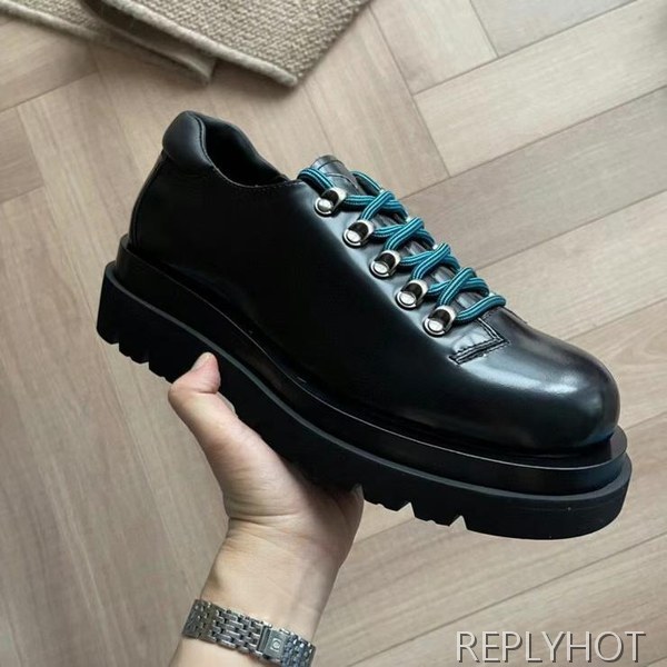 보테가베네타 2023 러그 하이킹 레이스업 슈즈 스니커즈 구두 더비 신발