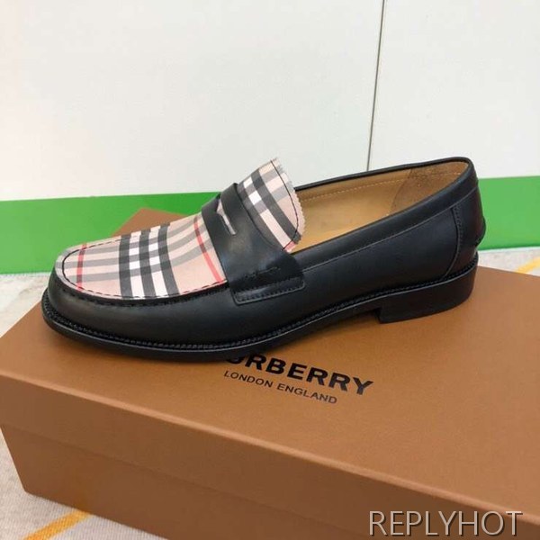 버버리 2023 브릿체크 페니 로퍼 구두 신발