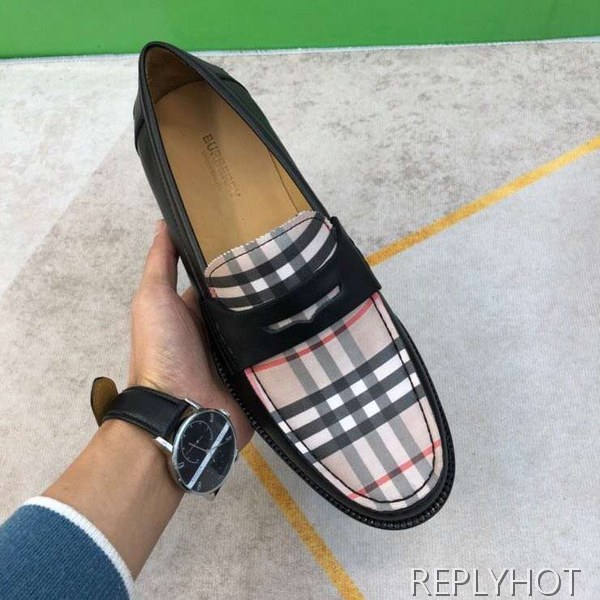 버버리 2023 브릿체크 페니 로퍼 구두 신발