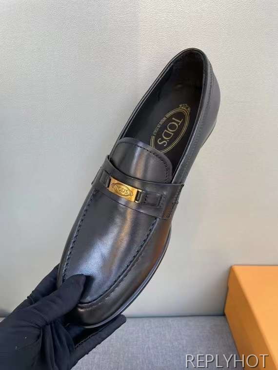 토즈 2022 골드 로고 와펜 페니 로퍼 구두 신발