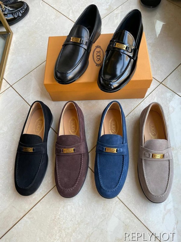 토즈 2022 골드 로고 와펜 페니 로퍼 구두 신발