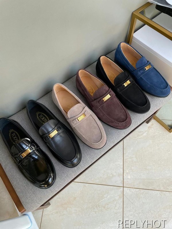 토즈 2022 골드 로고 와펜 페니 로퍼 구두 신발