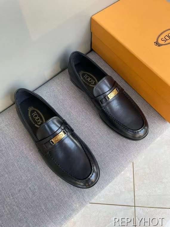 토즈 2022 골드 로고 와펜 페니 로퍼 구두 신발