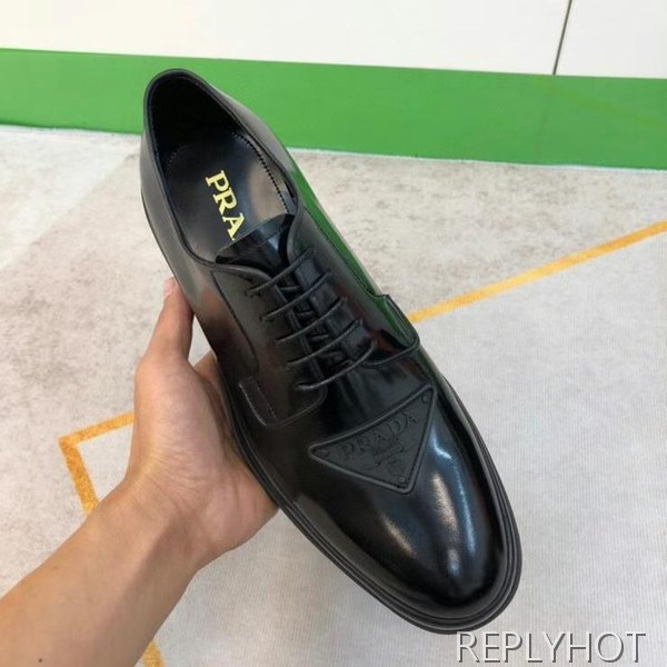 프라다 2022 사피아노 와펜 더비 슈즈 구두 신발