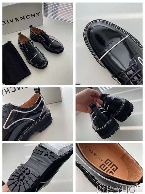 지방시 2022 화이트파이핑 컴뱃 부츠 로우탑 스니커즈 구두 신발