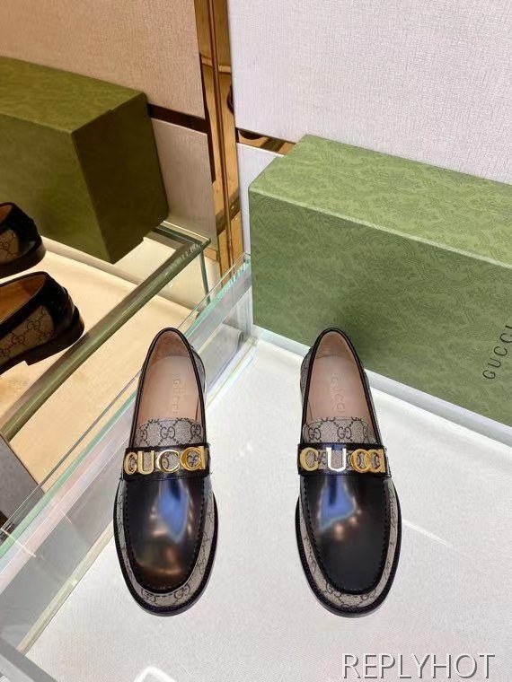 구찌 2022 로고 스틸와펜 페니 로퍼