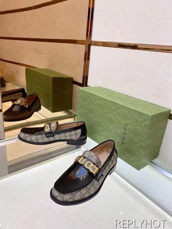 구찌 2022 로고 스틸와펜 페니 로퍼