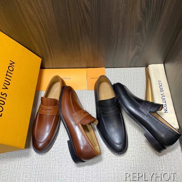 루이비통 2022 로고 엠보 페니 로퍼