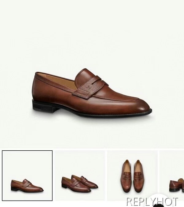 루이비통 2022 로고 엠보 페니 로퍼