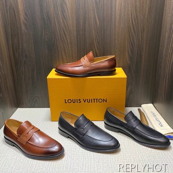 루이비통 2022 로고 엠보 페니 로퍼