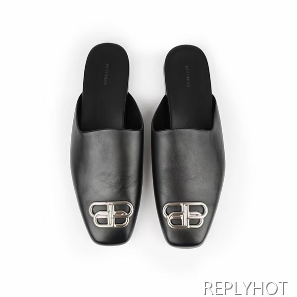 발렌시아가 코지 BB 뮬 샌들 블로퍼실버