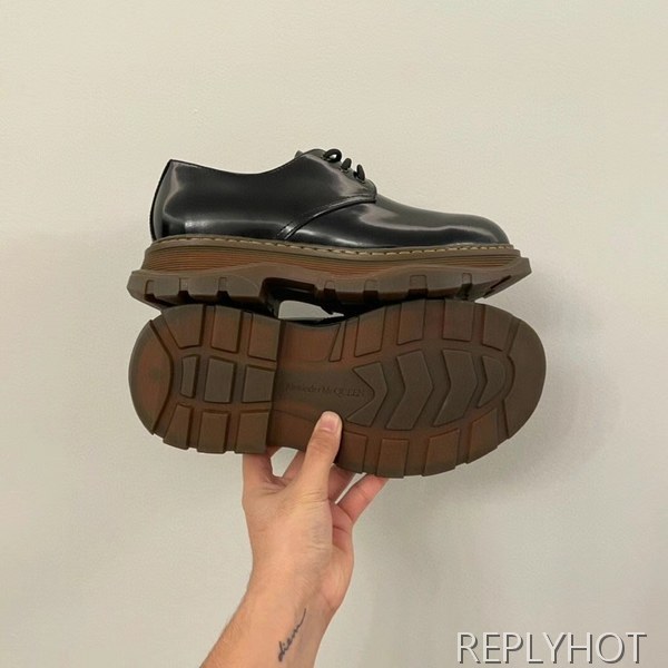 알렉산더맥퀸 2021 클리어 러버솔 트레드 더비슈즈