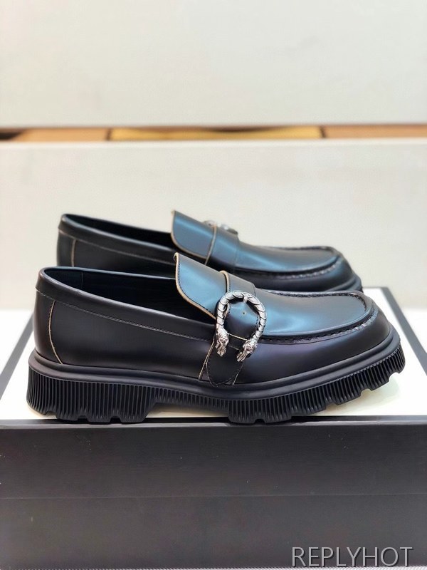 구찌 2021 오버솔 u버클 스트랩 로퍼