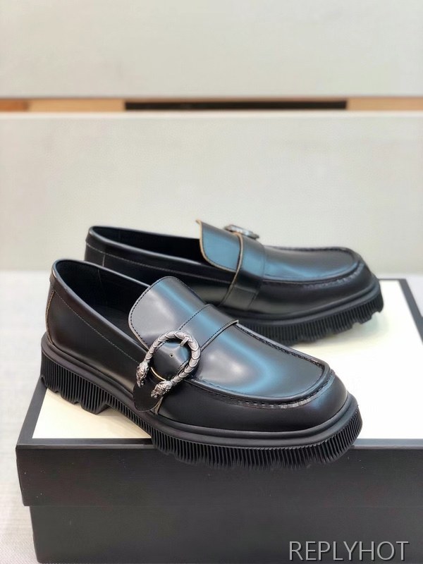 구찌 2021 오버솔 u버클 스트랩 로퍼