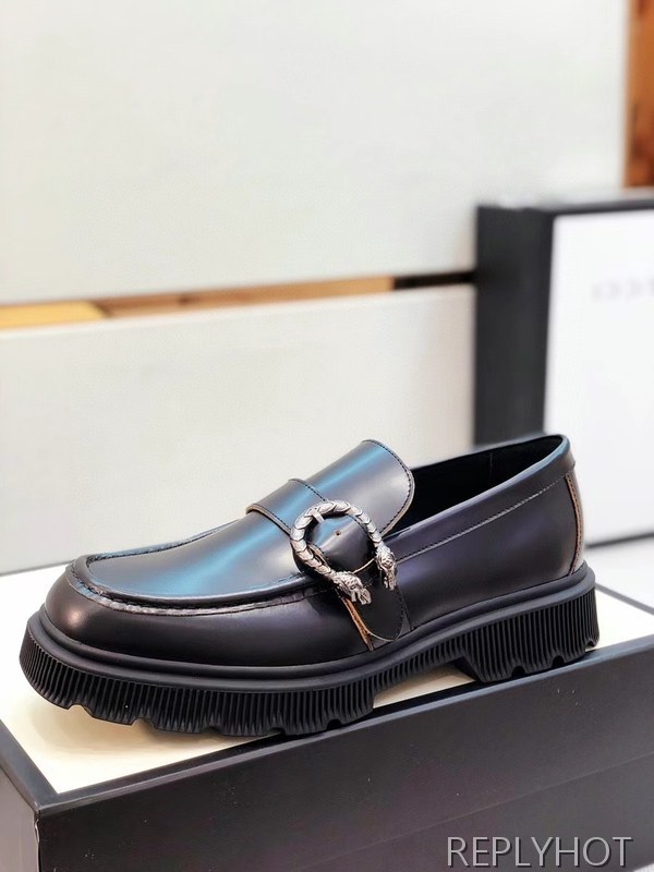 구찌 2021 오버솔 u버클 스트랩 로퍼