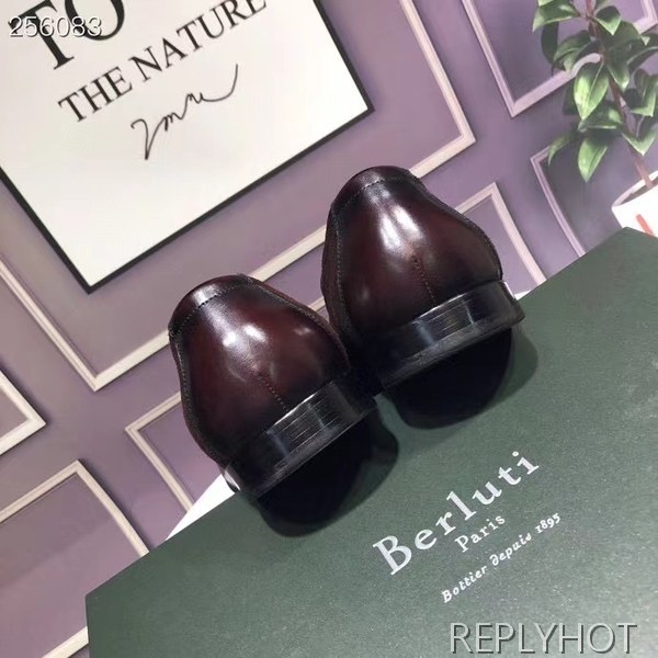 벨루티 2021 로렌조 스웨이드 페니 로퍼