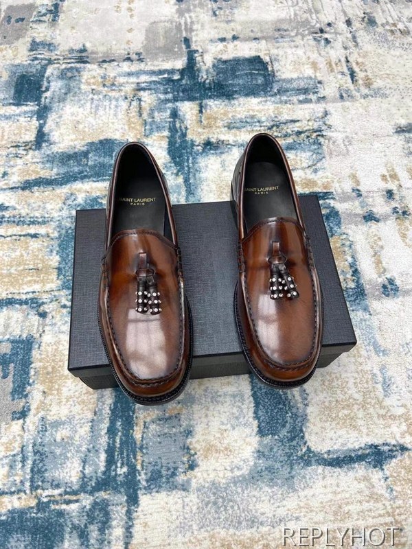 생로랑 2021 스터드 테슬 로퍼