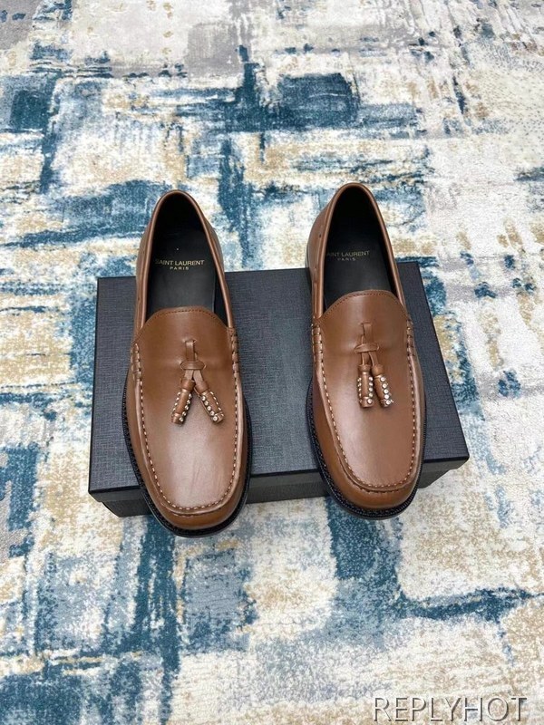 생로랑 2021 스터드 테슬 로퍼