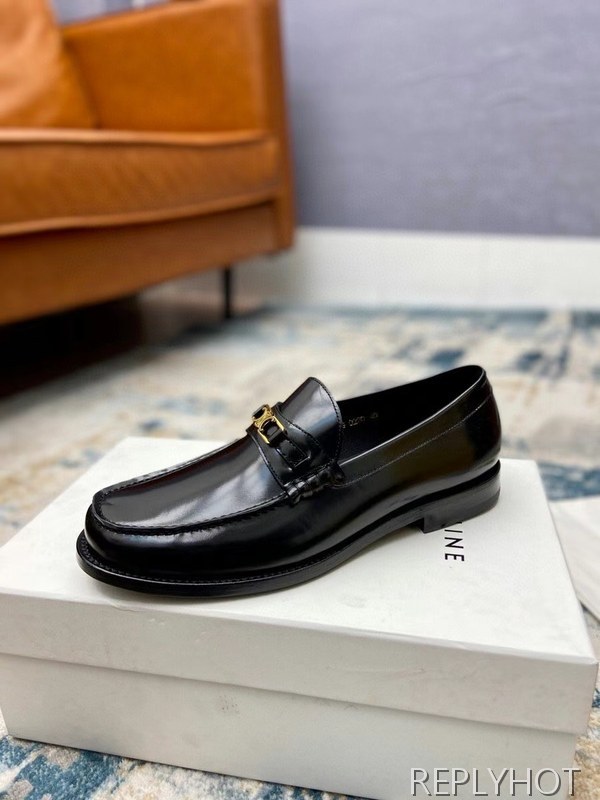 셀린느 2021 트리오페 로고 와펜 페니 로퍼