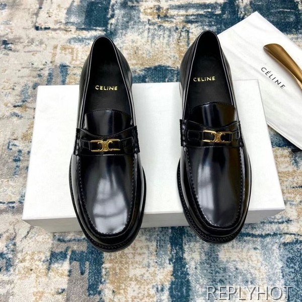 셀린느 2021 트리오페 로고 와펜 페니 로퍼