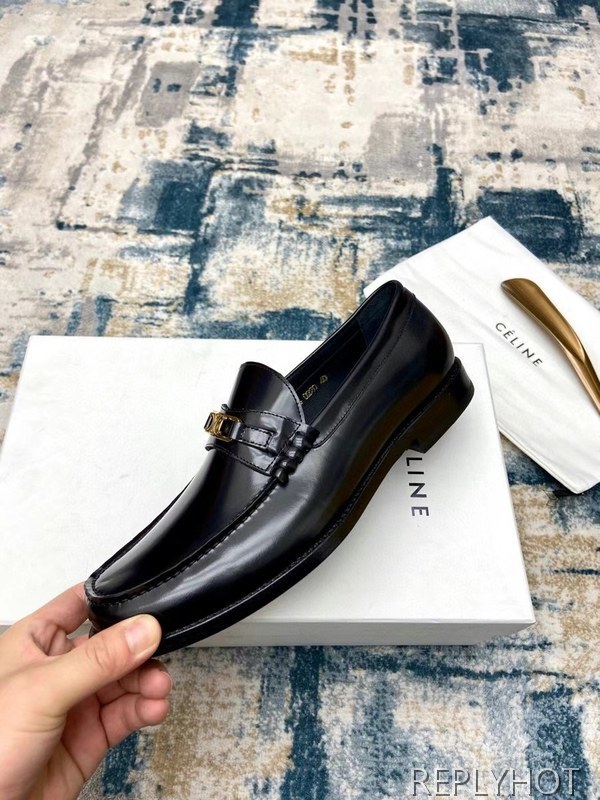 셀린느 2021 트리오페 로고 와펜 페니 로퍼