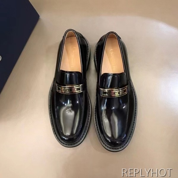 디올 2021 로고 스틸 와펜 페니 로퍼