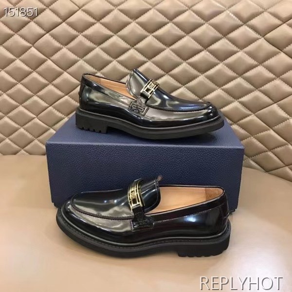 디올 2021 로고 스틸 와펜 페니 로퍼