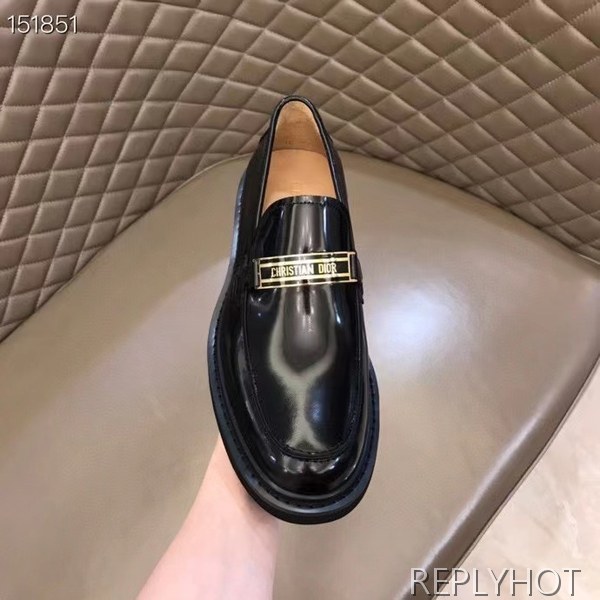 디올 2021 로고 스틸 와펜 페니 로퍼