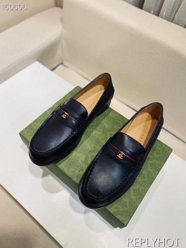 구찌 2021 인터로킹 스트라이프 페니 로퍼