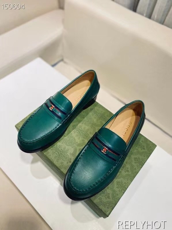 구찌 2021 인터로킹 스트라이프 페니 로퍼