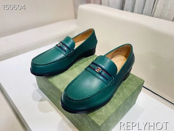 구찌 2021 인터로킹 스트라이프 페니 로퍼