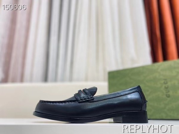 구찌 2021 인터로킹 스트라이프 페니 로퍼