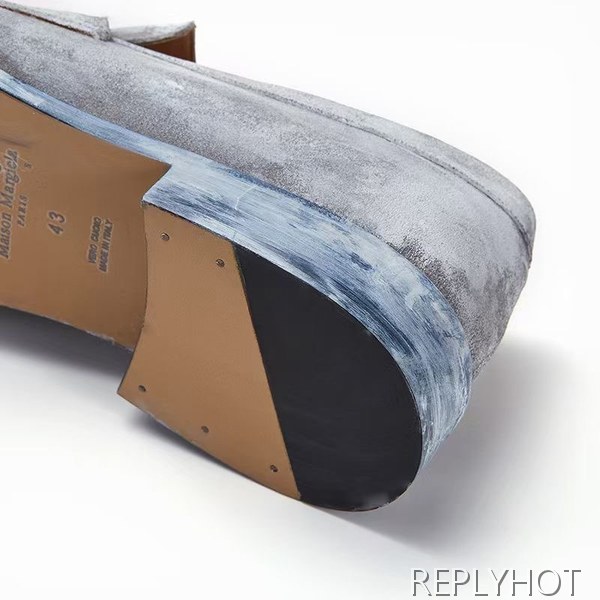 마르지엘라 2020 타비 페니 로퍼 그레이 컬러