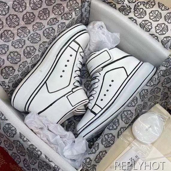 알렉산더맥퀸 2020 스케치 오버솔 하이탑 슈즈