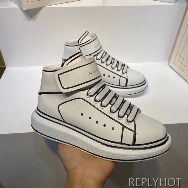 알렉산더맥퀸 2020 스케치 오버솔 하이탑 슈즈