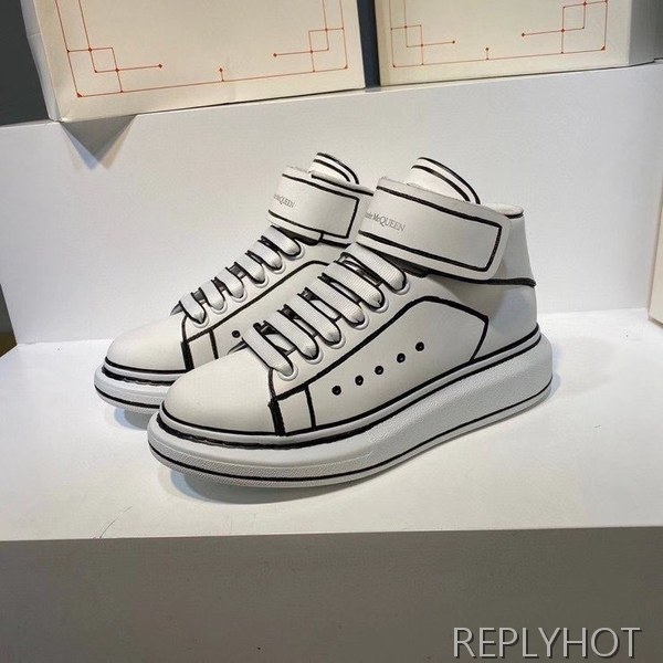 알렉산더맥퀸 2020 스케치 오버솔 하이탑 슈즈