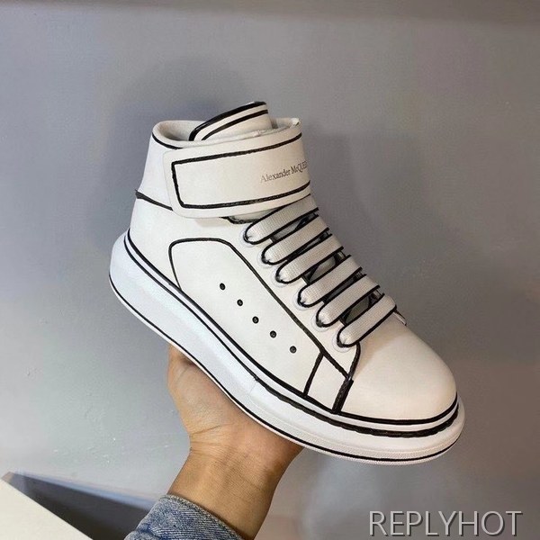 알렉산더맥퀸 2020 스케치 오버솔 하이탑 슈즈