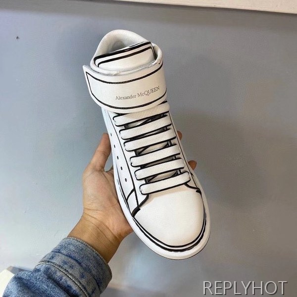 알렉산더맥퀸 2020 스케치 오버솔 하이탑 슈즈