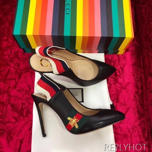 Gucci 구찌 Gucci Leather Web slingback pump 구두 3가지 색상