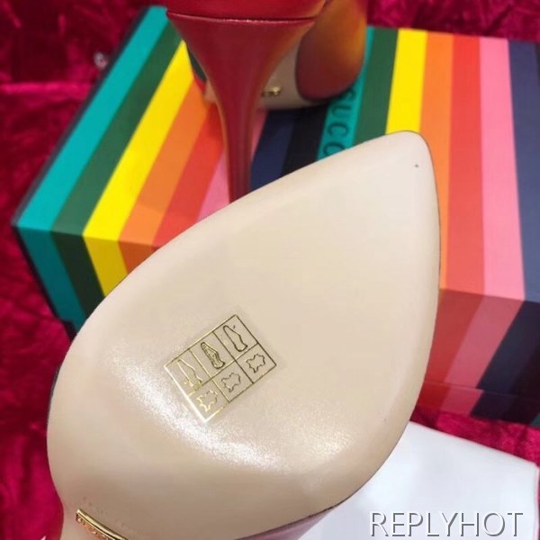 Gucci 구찌 Gucci Leather Web slingback pump 구두 3가지 색상