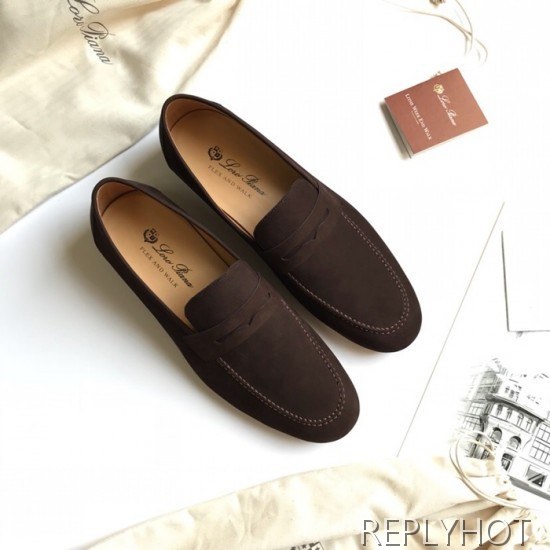 Loro Piana 2020 Mens Suede Loafer