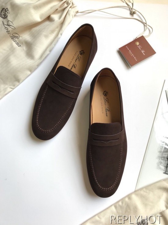 Loro Piana 2020 Mens Suede Loafer