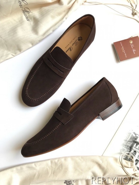 Loro Piana 2020 Mens Suede Loafer