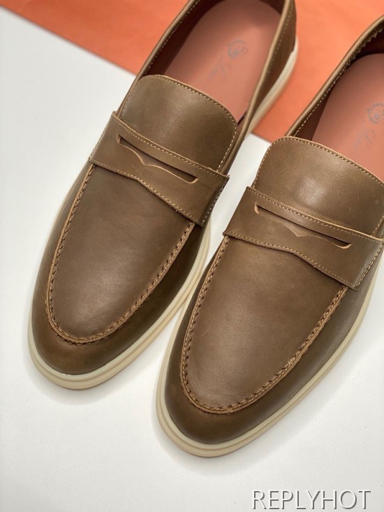 Loro Piana 2020 Mens Leather Loafer