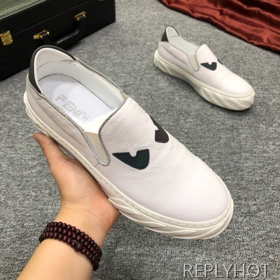 Fendi 2020 Mens Leather Slip On
