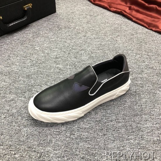 Fendi 2020 Mens Leather Slip On
